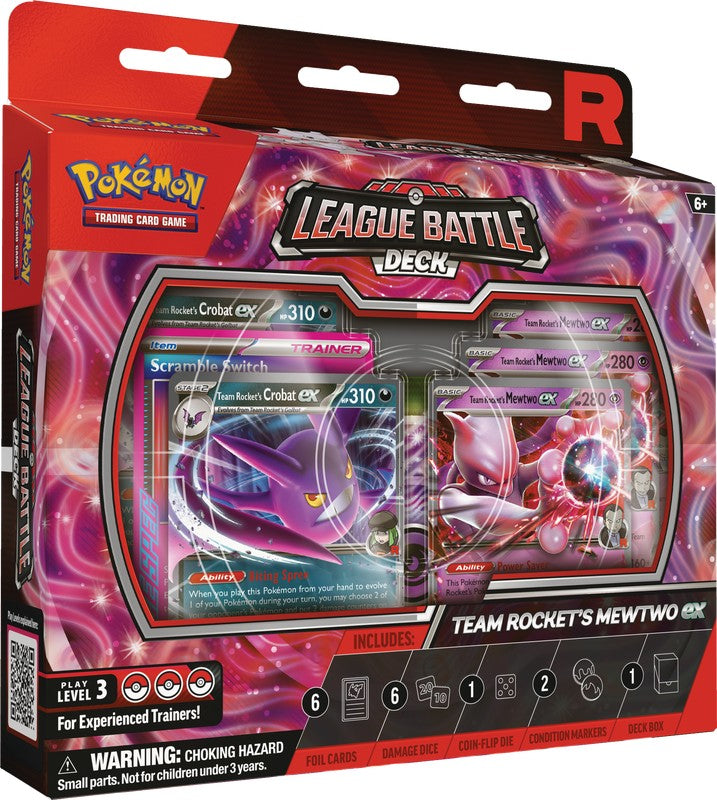 Pokemon Team Rocket's Mewtwo ex League Battle Deck Release Date: 11/07/2025