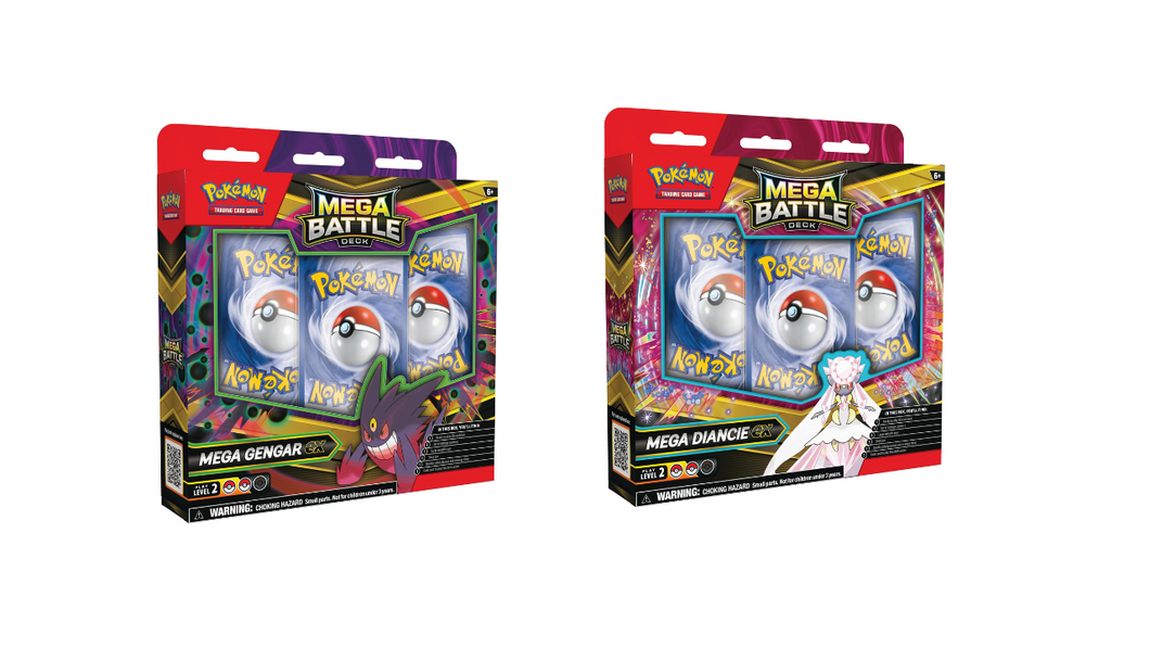 Pokemon Mega Gengar/Diancie ex Mega Battle Deck Release Date: 10/24/2025