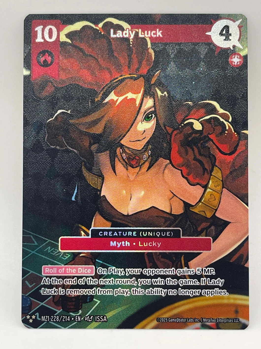 Lady Luck Alt Art Metazoo 2025  228/214 Alternate Art 3 Star Card [S]